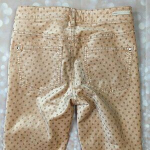 Pilcro and the Letterpress Polka Dot Velour High Rise Skinny Jeans, Women's 25